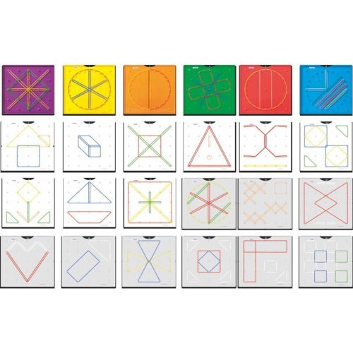 ML-95061.1 Geoplano Opaco Pequeno - 5 x 5 - Unidade