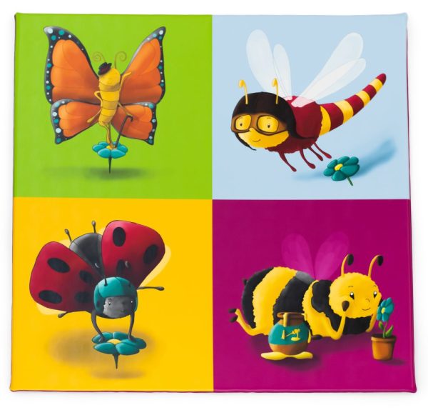 Tapete animais voadores - 130x130x3 cm