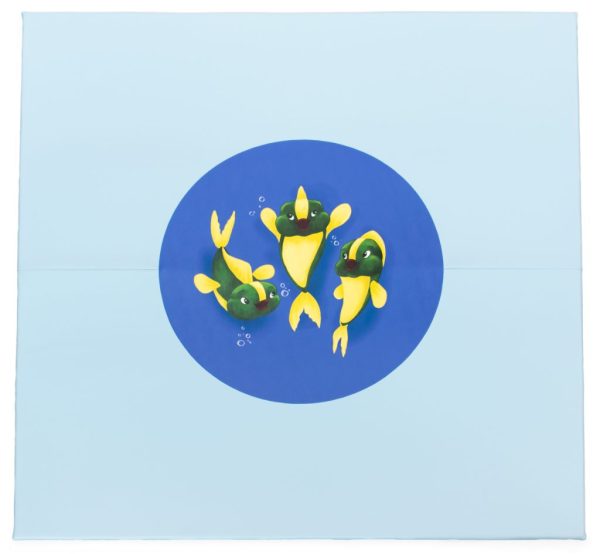 Tapete peixes - 200x200x3 cm