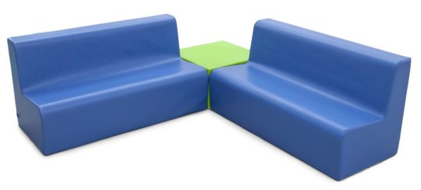 Conjunto de Sofás Duplos com Quadrado