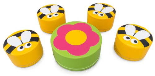 TR-3183.jpg Mesa Flor com 4 Banquinhos Abelha