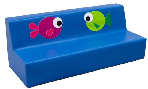 TR-3192.jpg Sofá triplo Peixes - 100 x 40 x 37 cm - Assento 17 cm