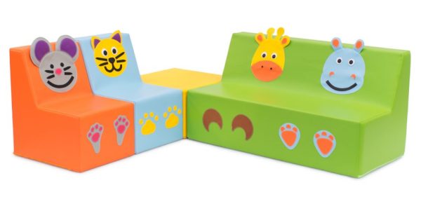 TR-3204.jpg Conjunto de Sofás com Quadrado - Animais