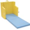 Cama portátil empilhável com colchão de 120x50x5 cm