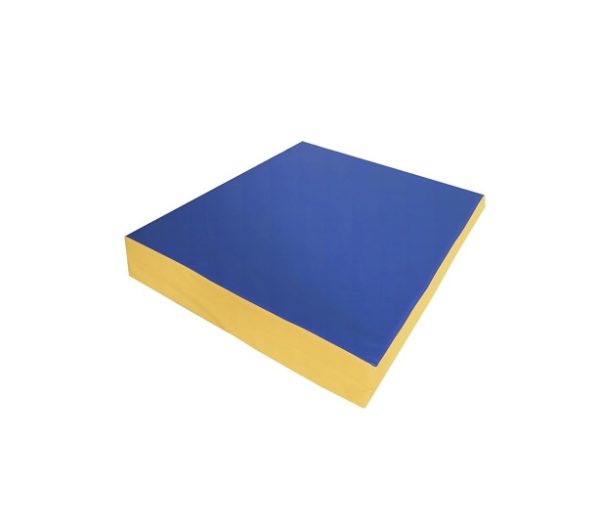 Quadrado Creme e Azul - 48 x 48 x 12 cm