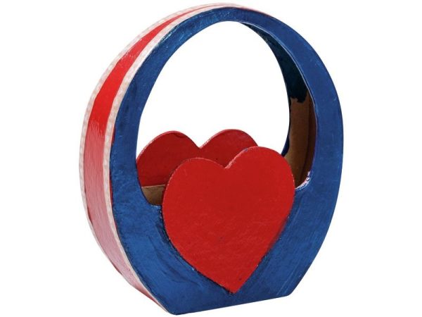 Cesta Coração para Decorar