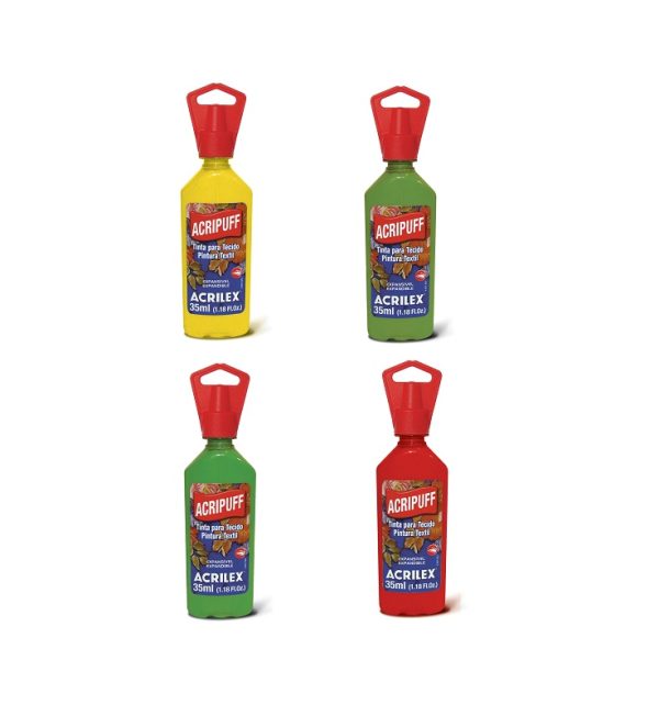 COD-AC-0481 Tinta para Tecido Expansível Acrilex Acripuff - 35 ml